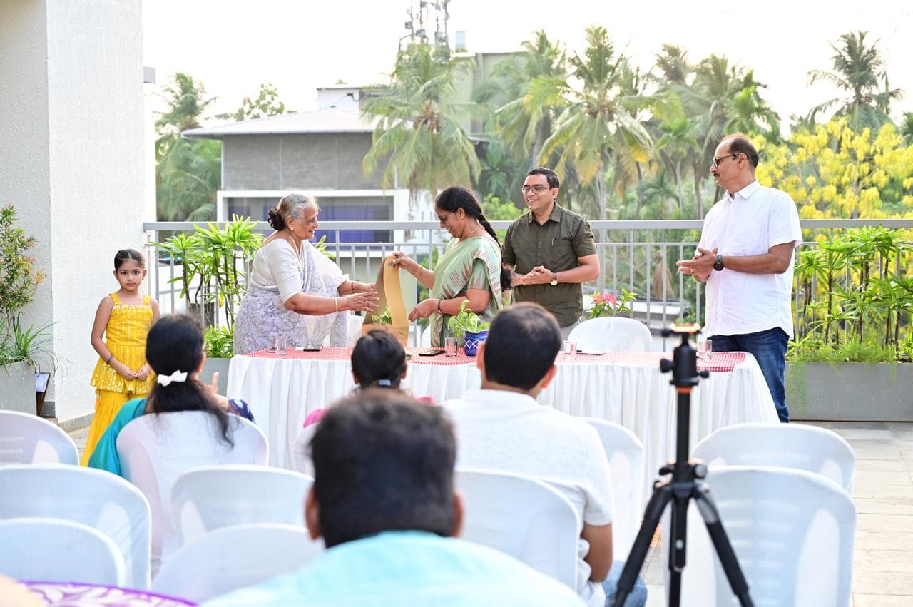 Recognition moment on stage during the community celebration