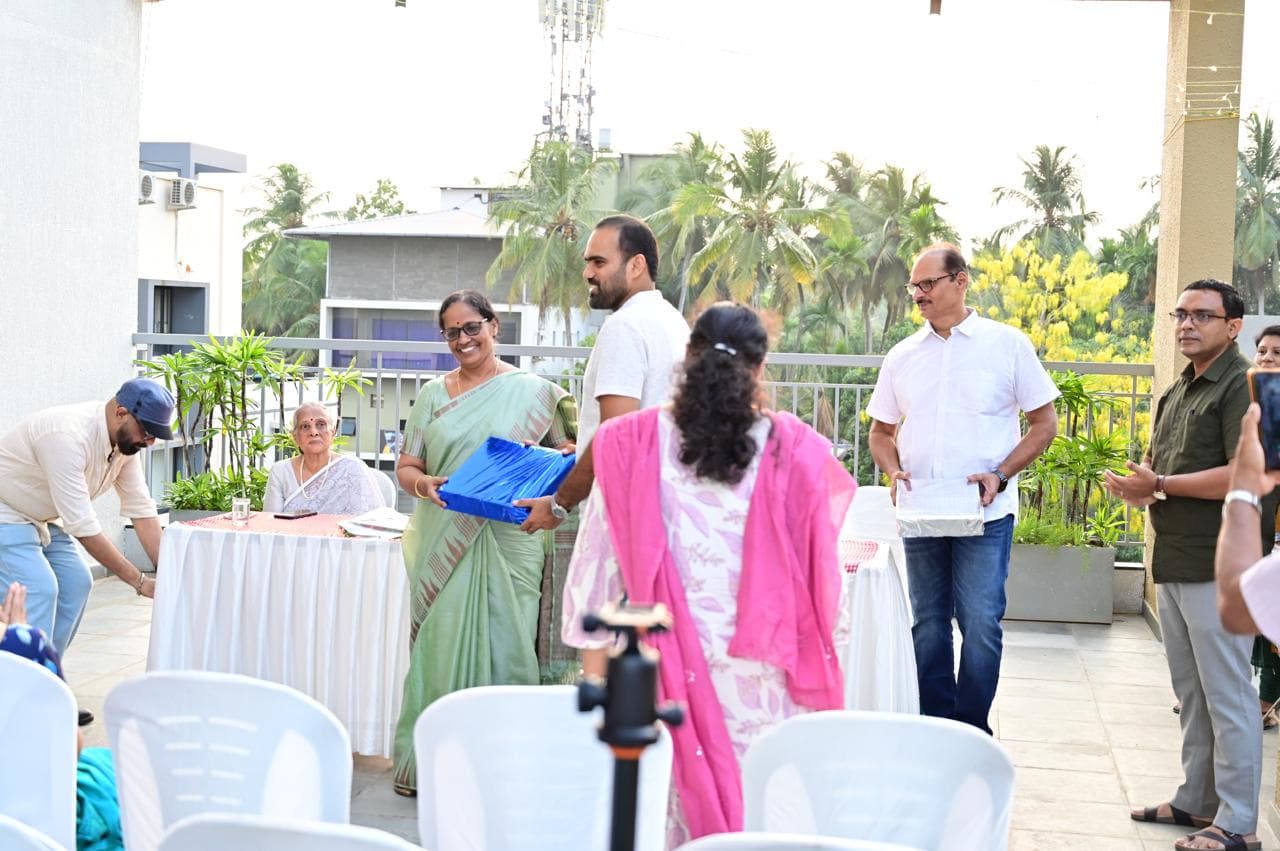Award handover captured from the audience view